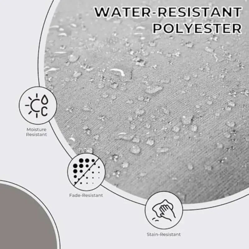 7-Piece Patio Dining Set for 6, Outdoor Swivel Chairs with Olefin Cushions & Black Rectangular Faux Woodgrain Dining Table