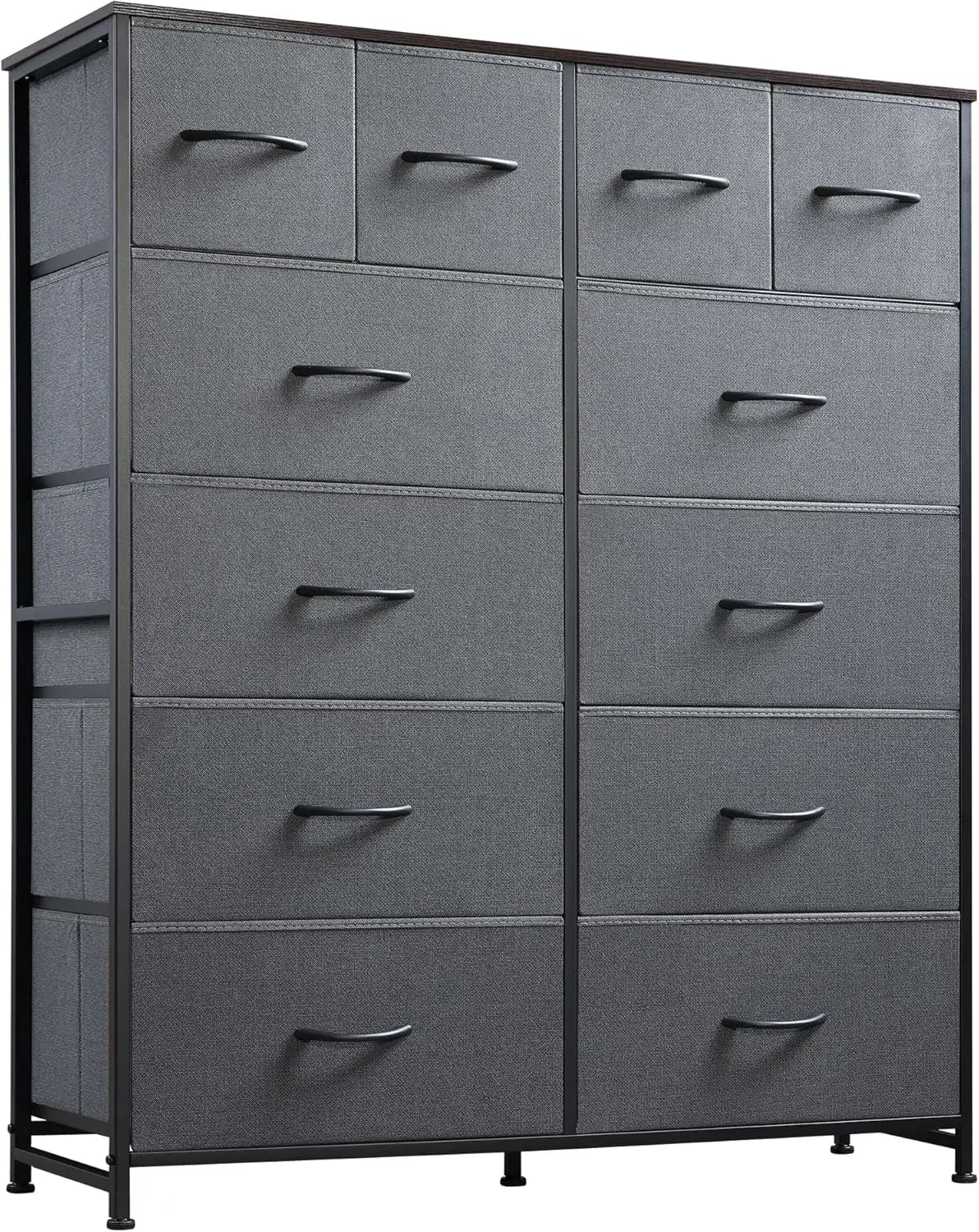 Tall Dresser for Bedroom with 12 Drawers, Fabric Dresser for Bedroom, Closet, Fabric Storage Dressers with Drawers