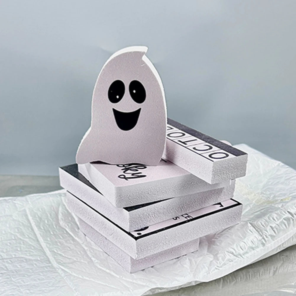 6Pcs Halloween Tier Tray Decorations PVC Autumn Tiered Tray Decoration Rustic Tiered Tray Decor Items for for Home Table Decor