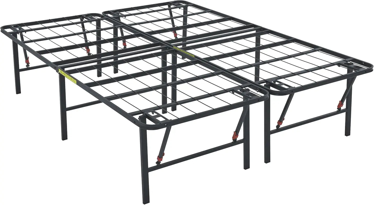 Metal Bed Frame With Storage And Foldable Platform 14 Inch