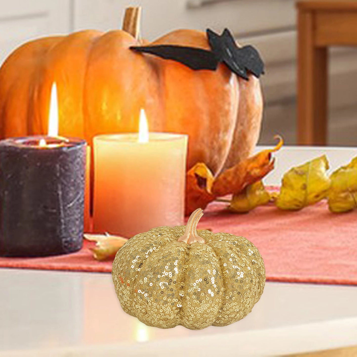 Sparkling Glitter Acorns Mini Acorn Ornaments Thanksgiving Table Decor Autumn Party Decorations Festive Favors