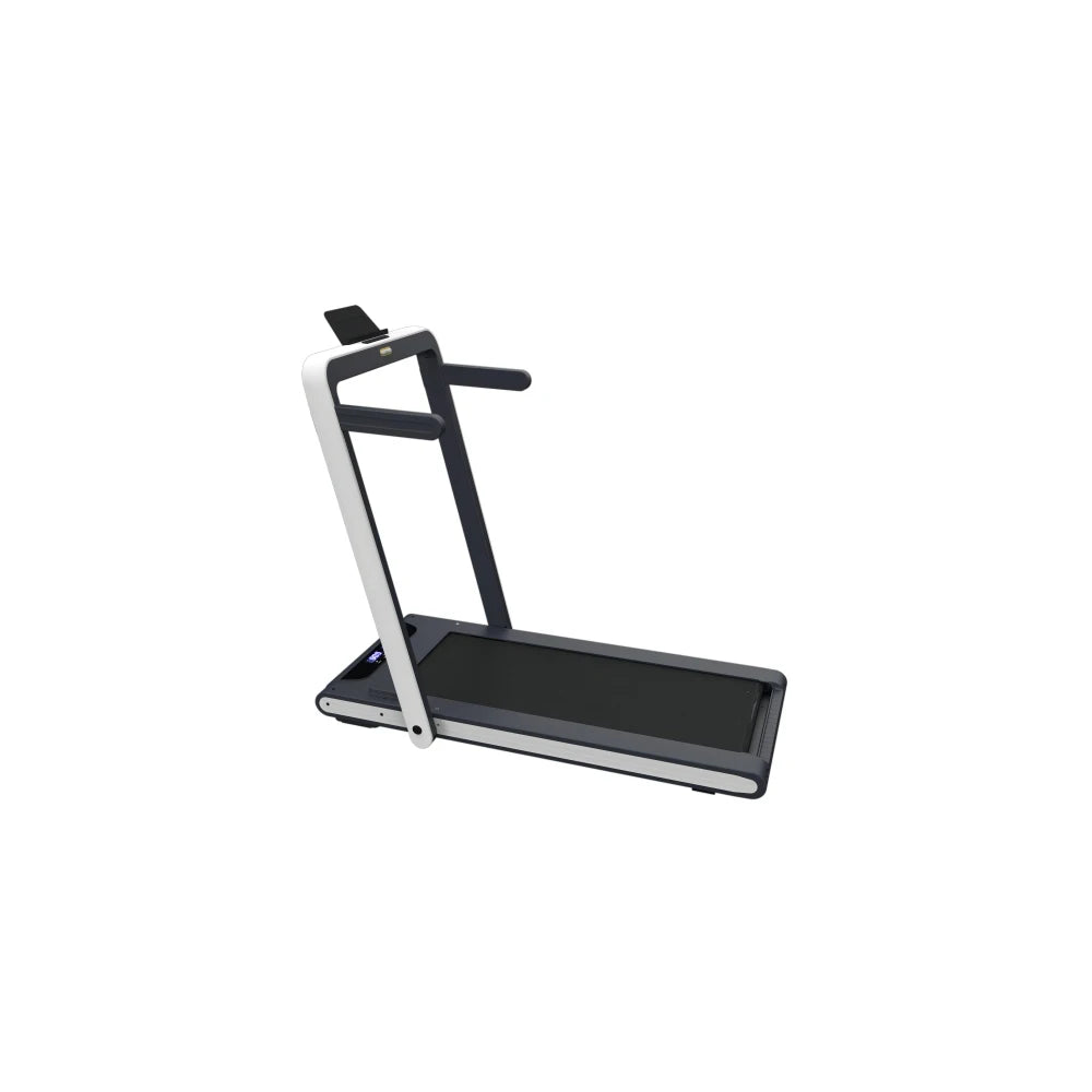 2 in 1 Under Desk Treadmill, 2.5HP Folding Electric Treadmill Walking Jogging Machine for Home Office with Remote Control, White