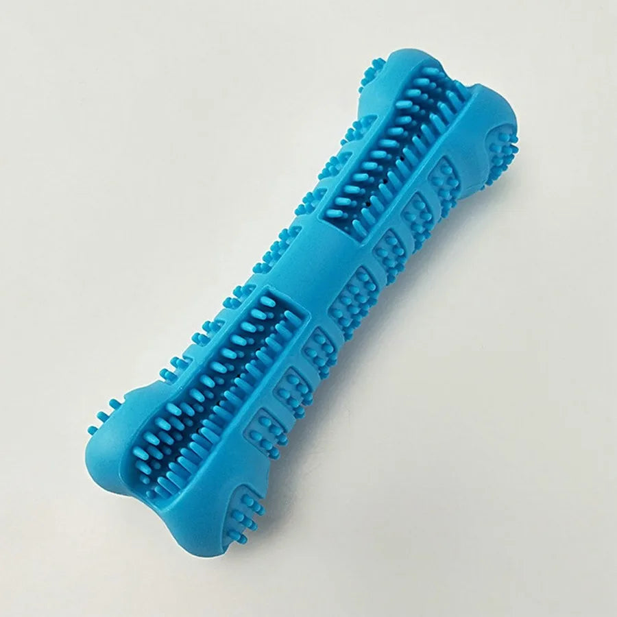 Chew Toy Stick Dog Toothbrush with Toothpaste Reservoir Natural Rubber Dog Dental Chews Care Dog Toys Bone for Pet Teeth Cleani