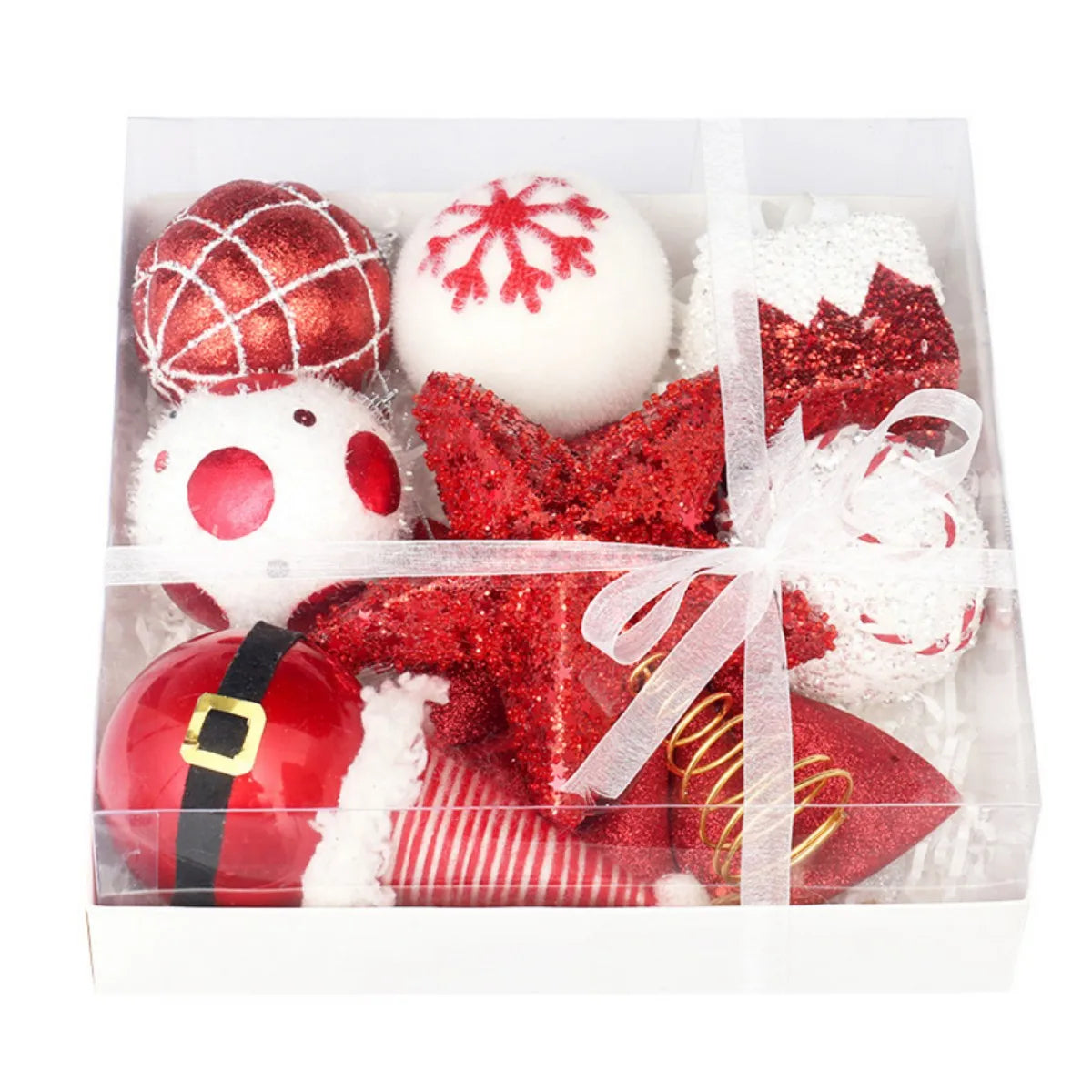 Christmas Ball Ornaments, Xmas Hanging Balls Set for Xmas Tree DIY Craft Gifts for Home Holiday Wedding Party Decorations