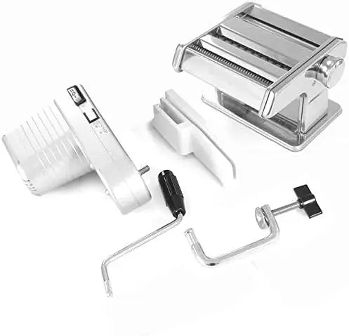 Electric Pasta Maker Machine with Motor, Stainless Steel Roller, 7 Thickness Settings for Homemade Noodles