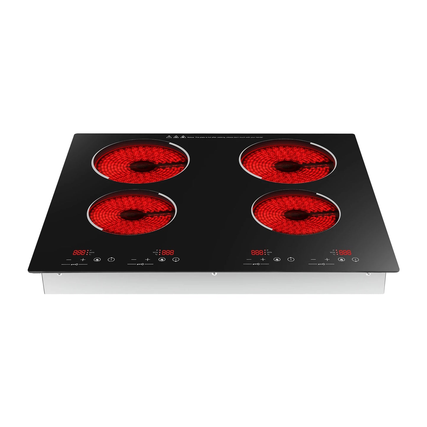 Hign-concerned Electric Ceramic Cooktop 4 Burners 3000W