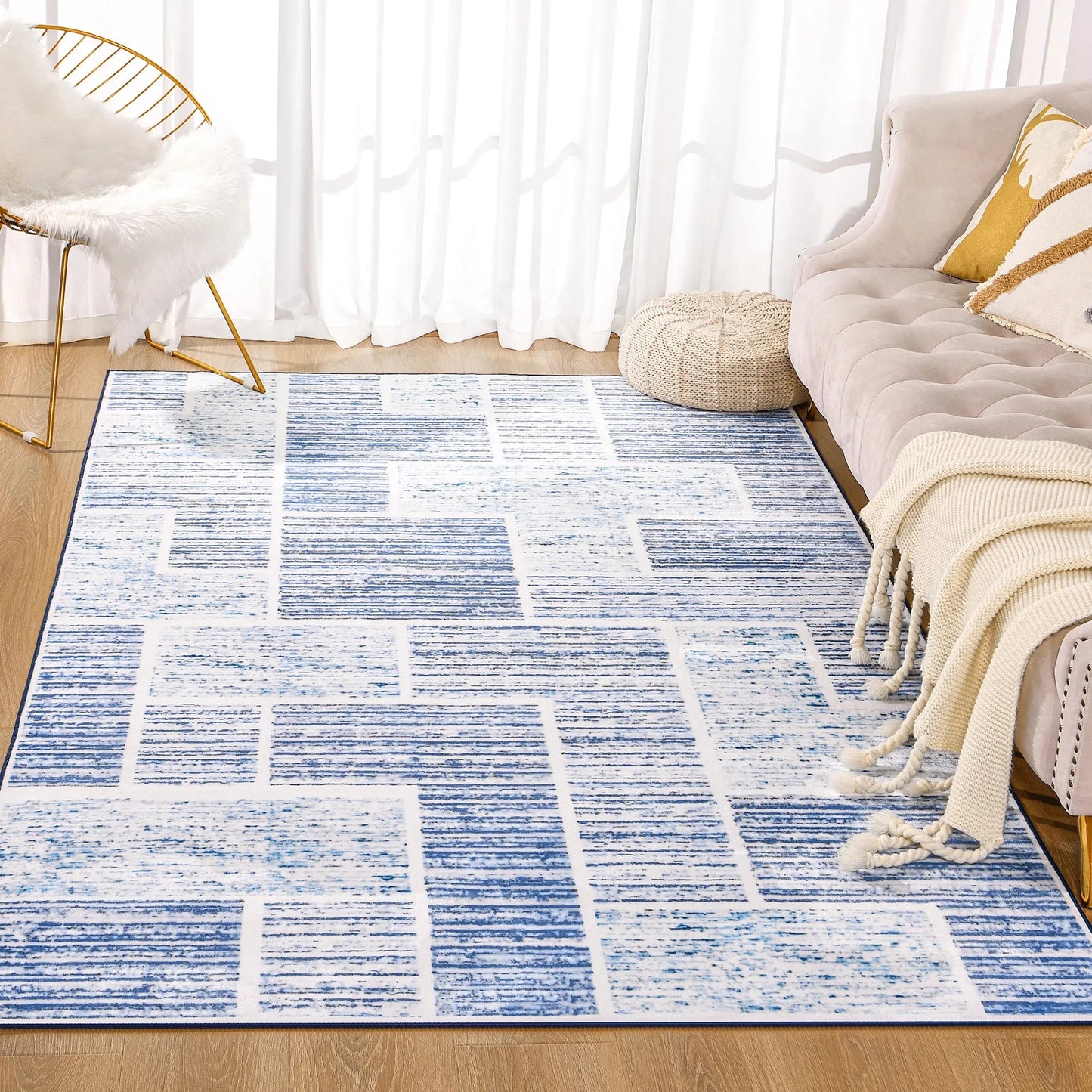 Soft Area Rug Fluffy Modern Flannel Rugs Floor Mat Large Size Carpet for Living Room Bedroom Home Decor