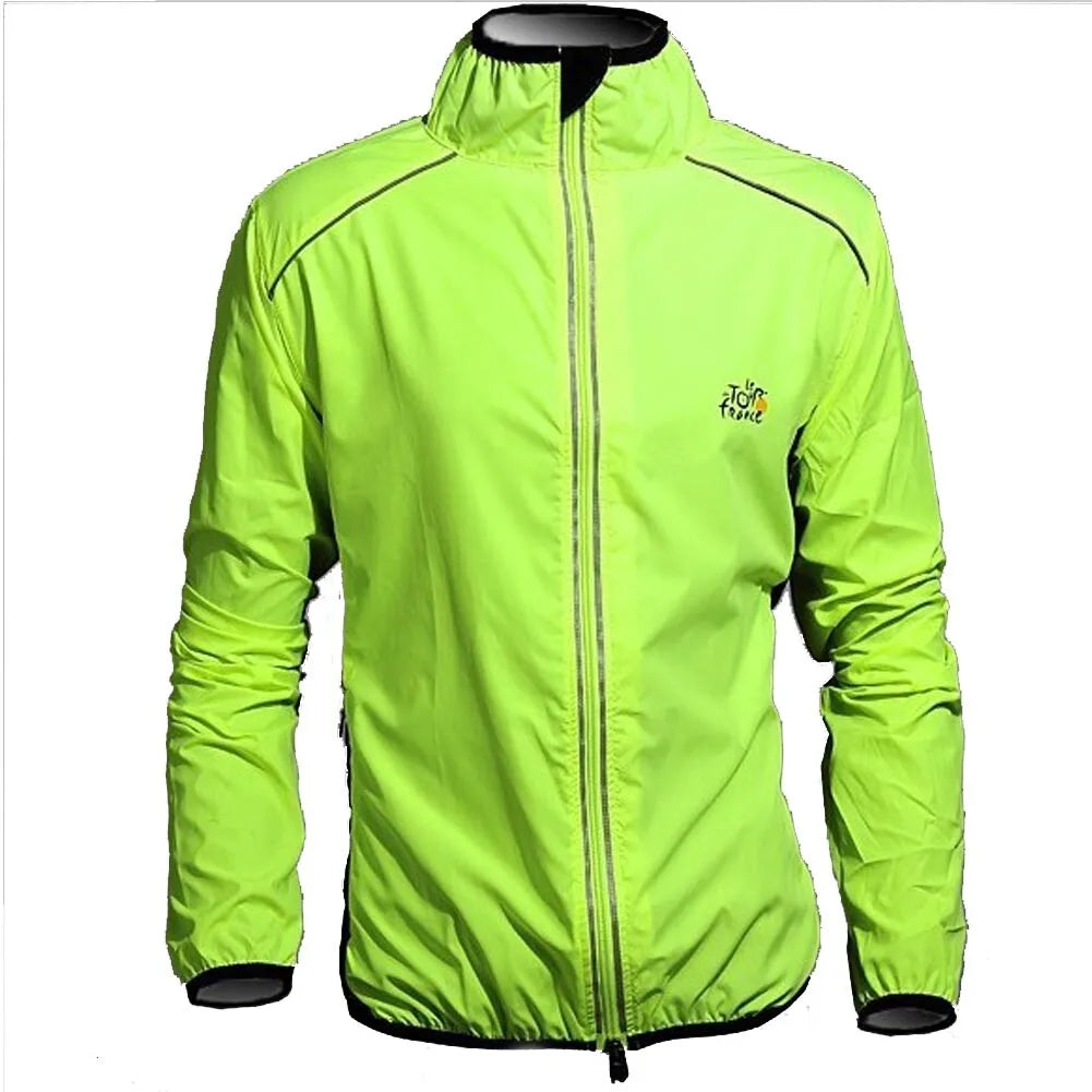 Guangdong Reflective Men's Rain Jacket Waterproof Windproof