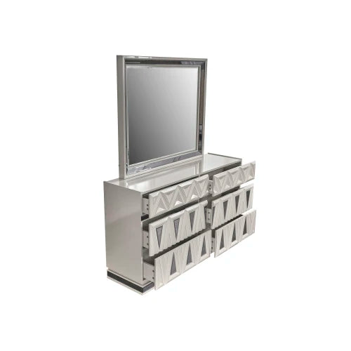 Modern Contemporary 5 Pc King Upholstered Bedroom Set