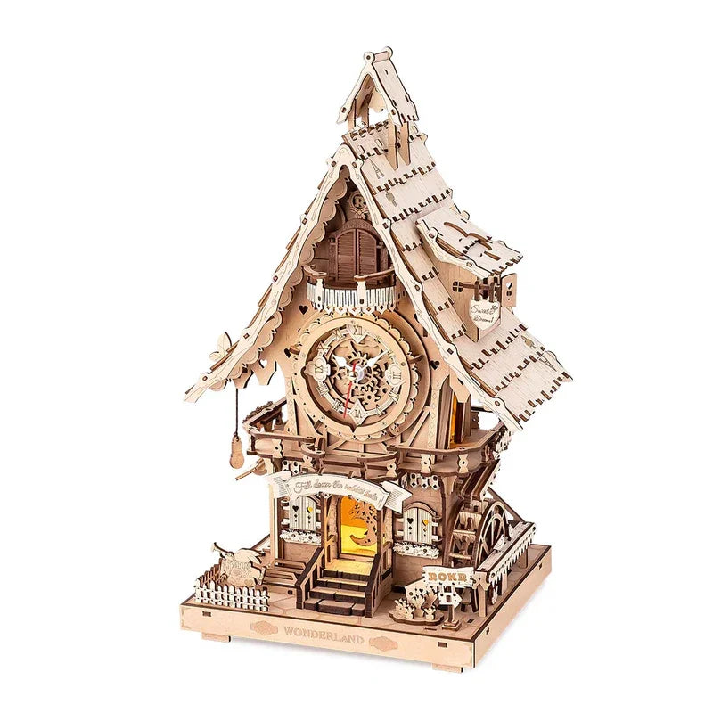 Robotime Rokr 3D Cuckoo Clock Kit With Working Bird