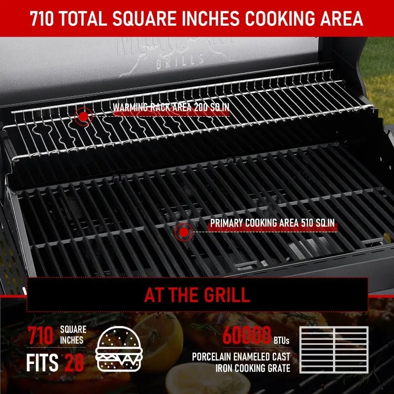 Monument Grills Denali 425 4 Burner Propane Smart BBQ Grill