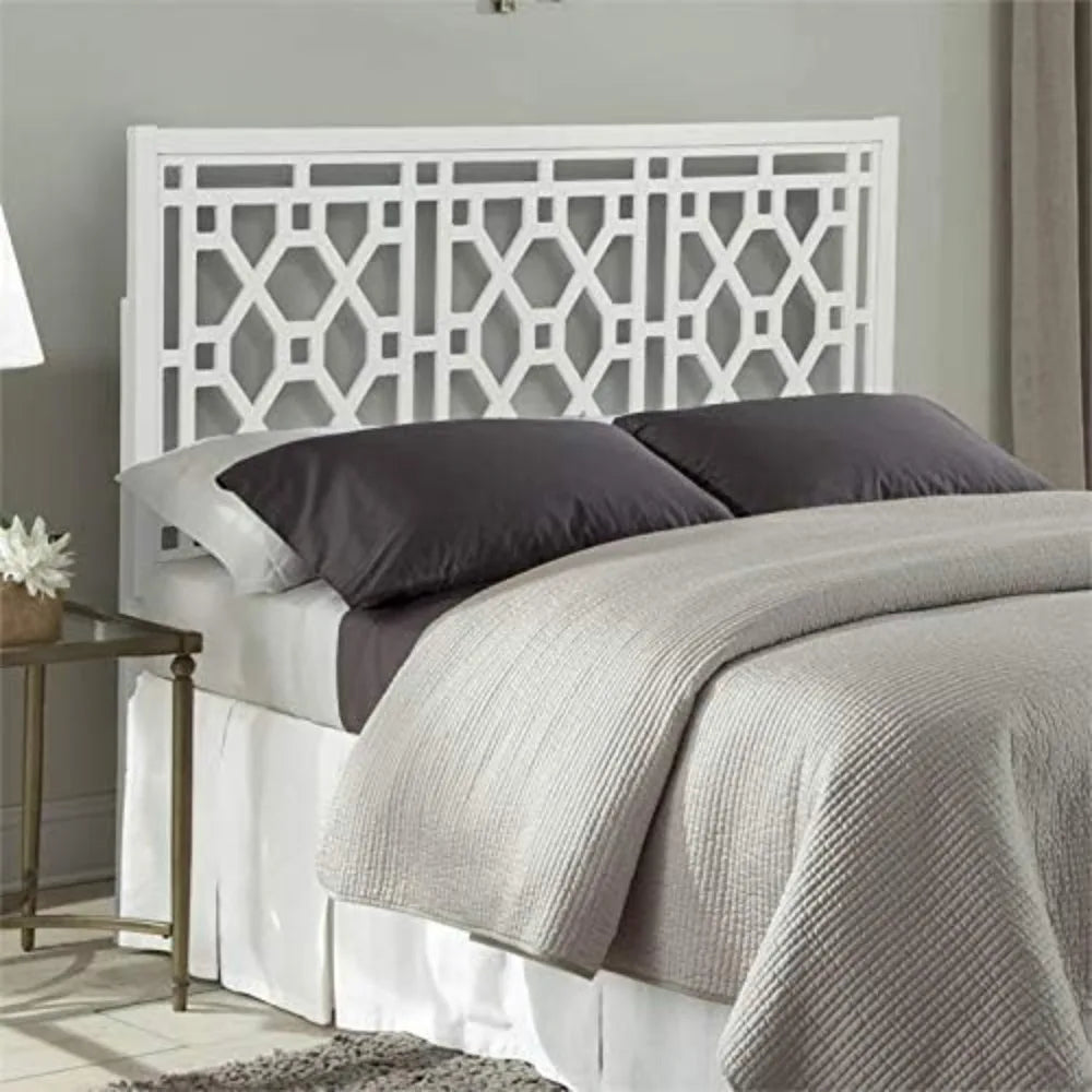 Thomas Chippendale Adjustable Height Headboard -Queen/Full Crafted from durable solid Poplar and MDF Chippendale inspired design