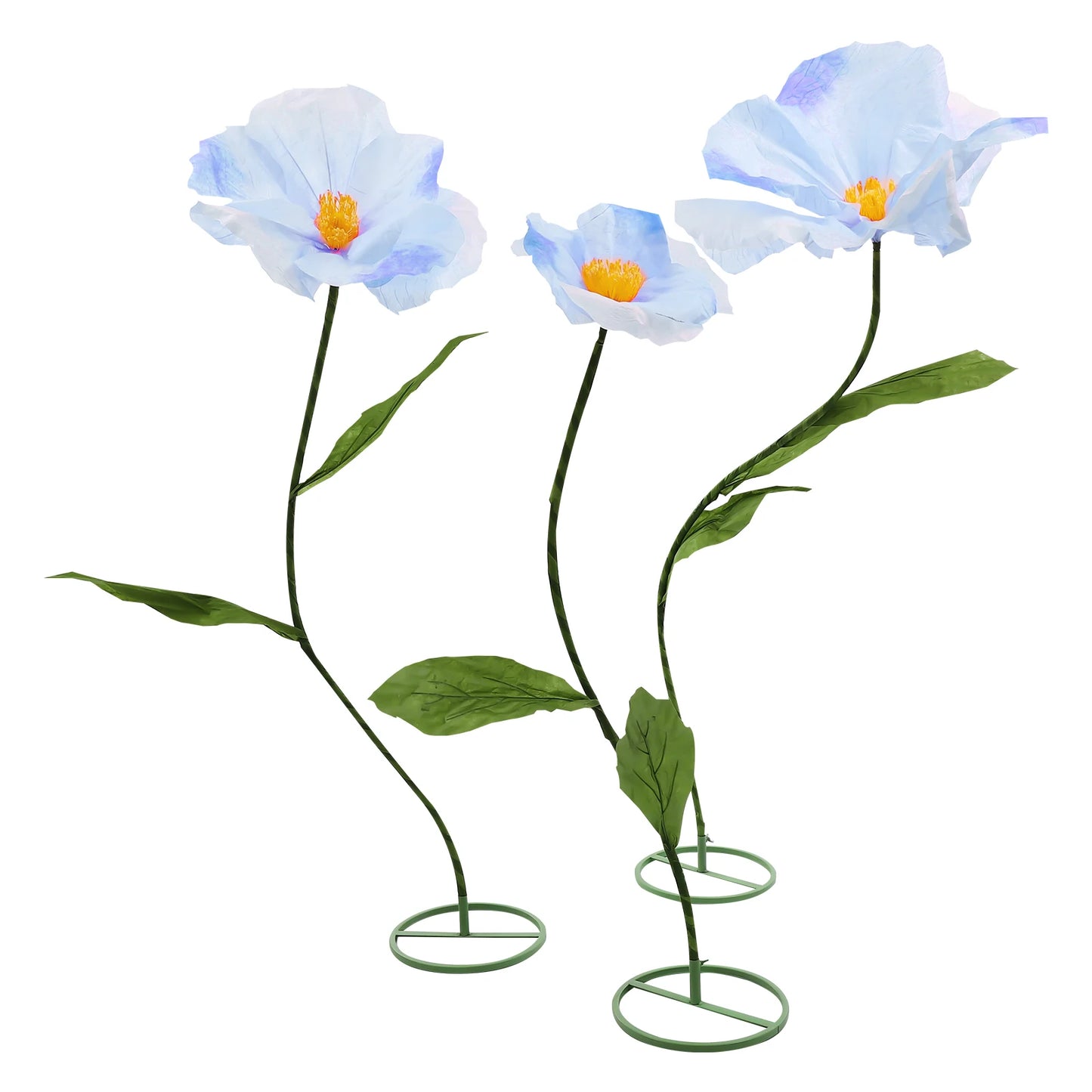 180cm Large Artificial Flowers Floral Decoration for Wedding Birthday Party Banquet Background Arrangements Blue/Champagne