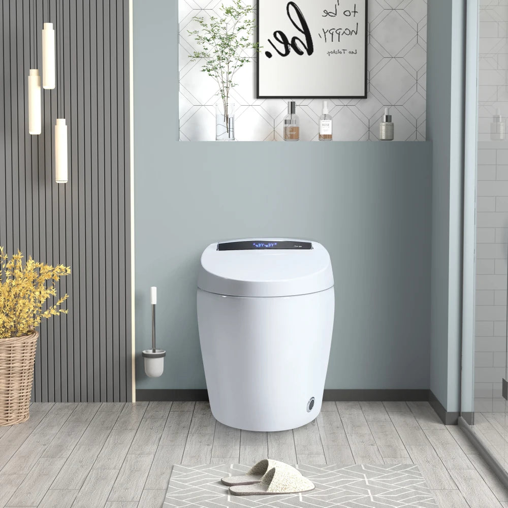 Smart Portable Bidet Toilet With Heated Seat Auto Open Close