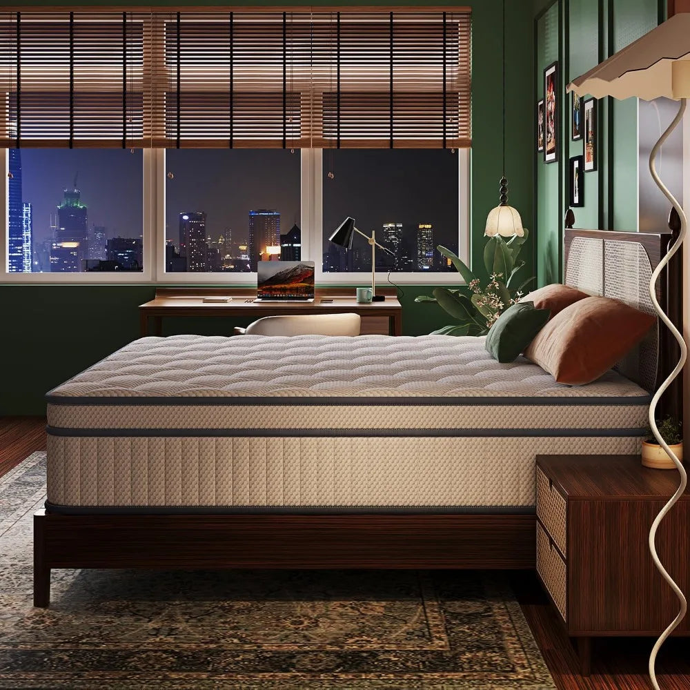 ANGDUO Gel Memory Foam Hybrid Mattress For Motion Isolation