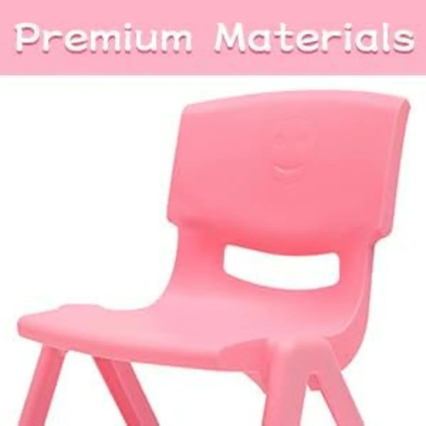 Stackable Stools, 6 Pcs Colorful Plastic Classrooms Chairs for Kids Learning Chairs Indoor Outdoor,Preschool,Daycare Center