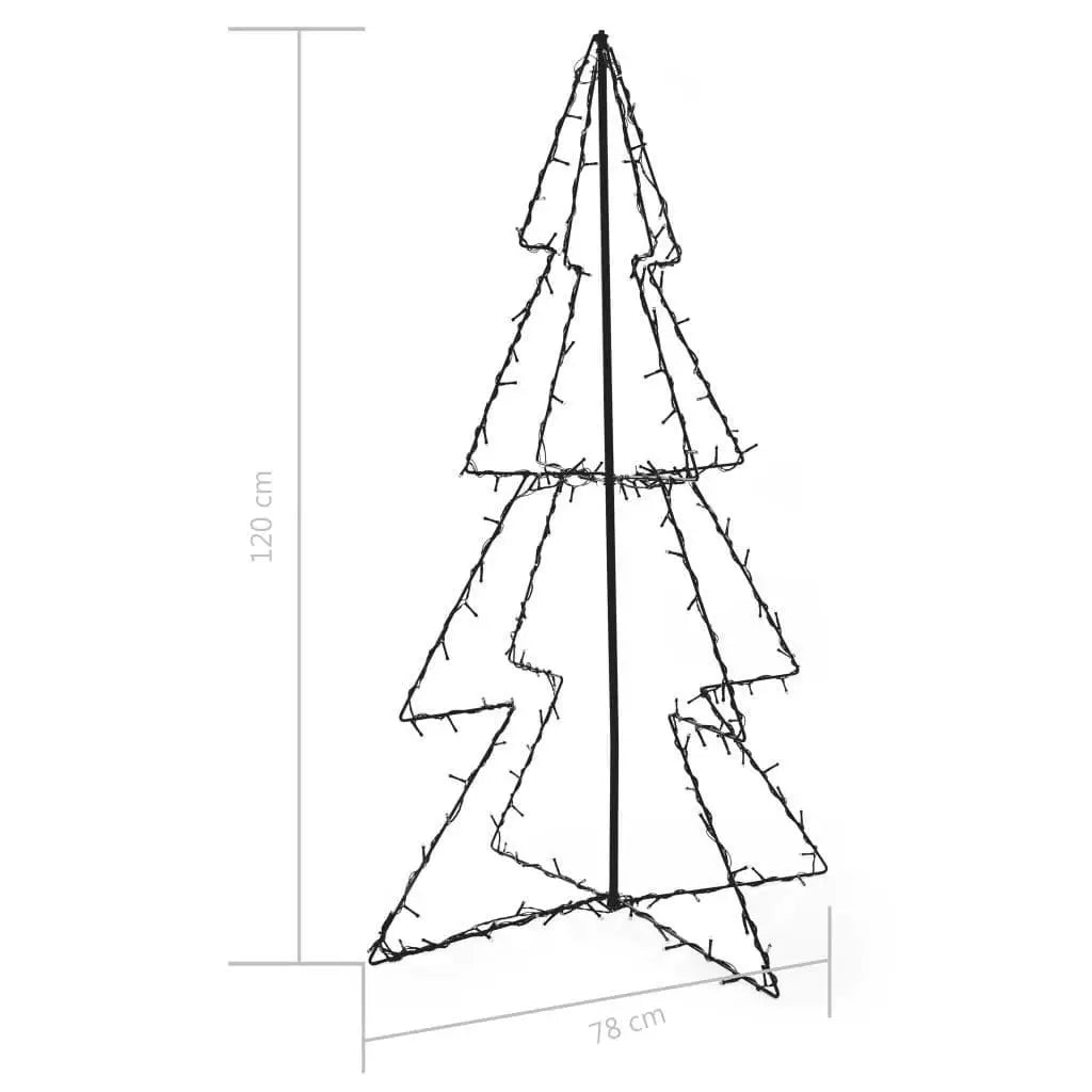30.7x47.2 Inch Christmas Cone Tree with 160 LEDs for Indoor & Outdoor Holiday Decor