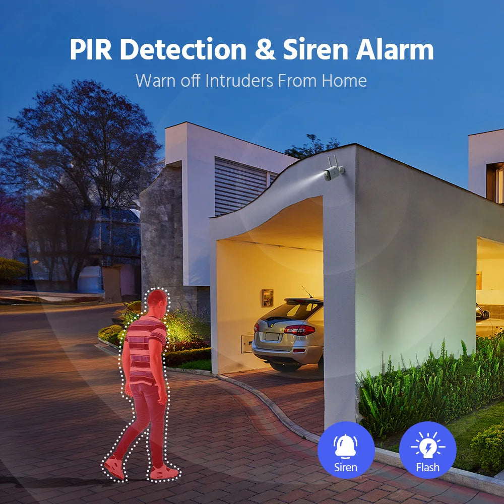 ANNKE 4MP HD Wireless Video Security System 16CH NVR 4/6/8/12 PCS IP Camera PIR Night Vision Outdoor wireless solar camera