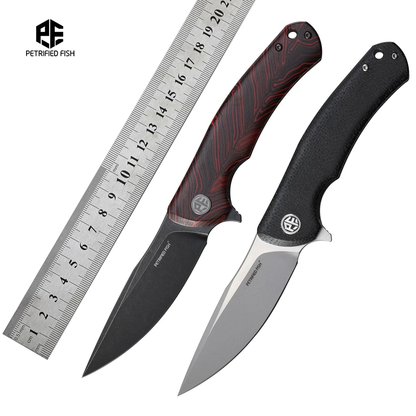 Petrified Fish PF949 Folding Knives Mini K110 Steel Blade Handle Fish Hunting Knife Outdoor Camping Pocket EDC Survival Tools
