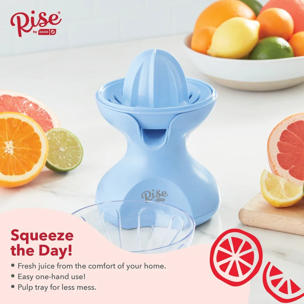 Electric Citrus Juicer Easy Pour Spout Automatic Reversing Cone Pulp Tray Healthy Homemade Juice Kitchen Appliance 10oz Bowl