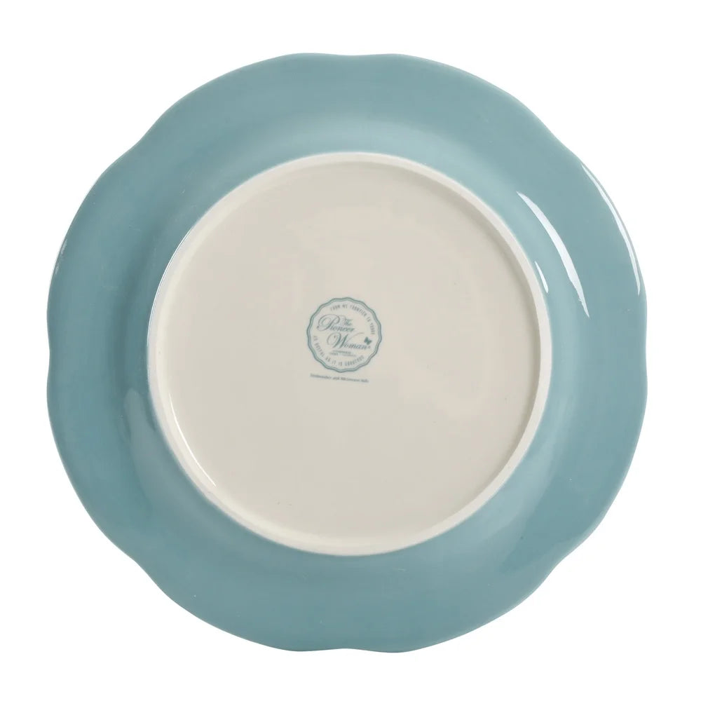 Blooming Bouquet 12-Piece Dinnerware Set Stoneware Plates Bowls Dishwasher Safe Floral Pattern Everyday Dining Table Setting