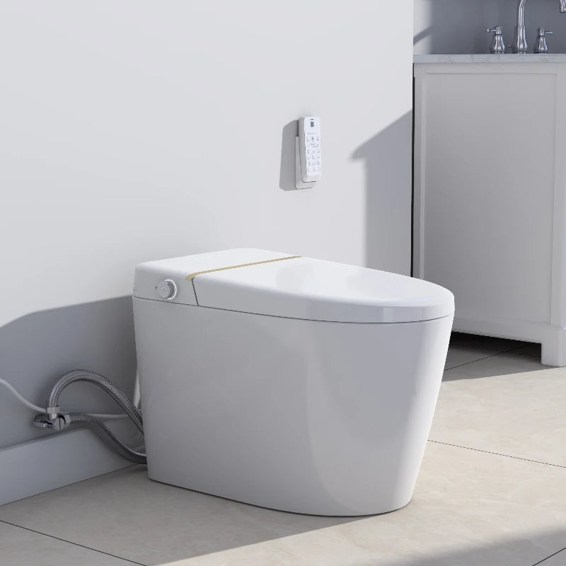 Smart Toilet With Built In Bidet Seat And Heated Seat