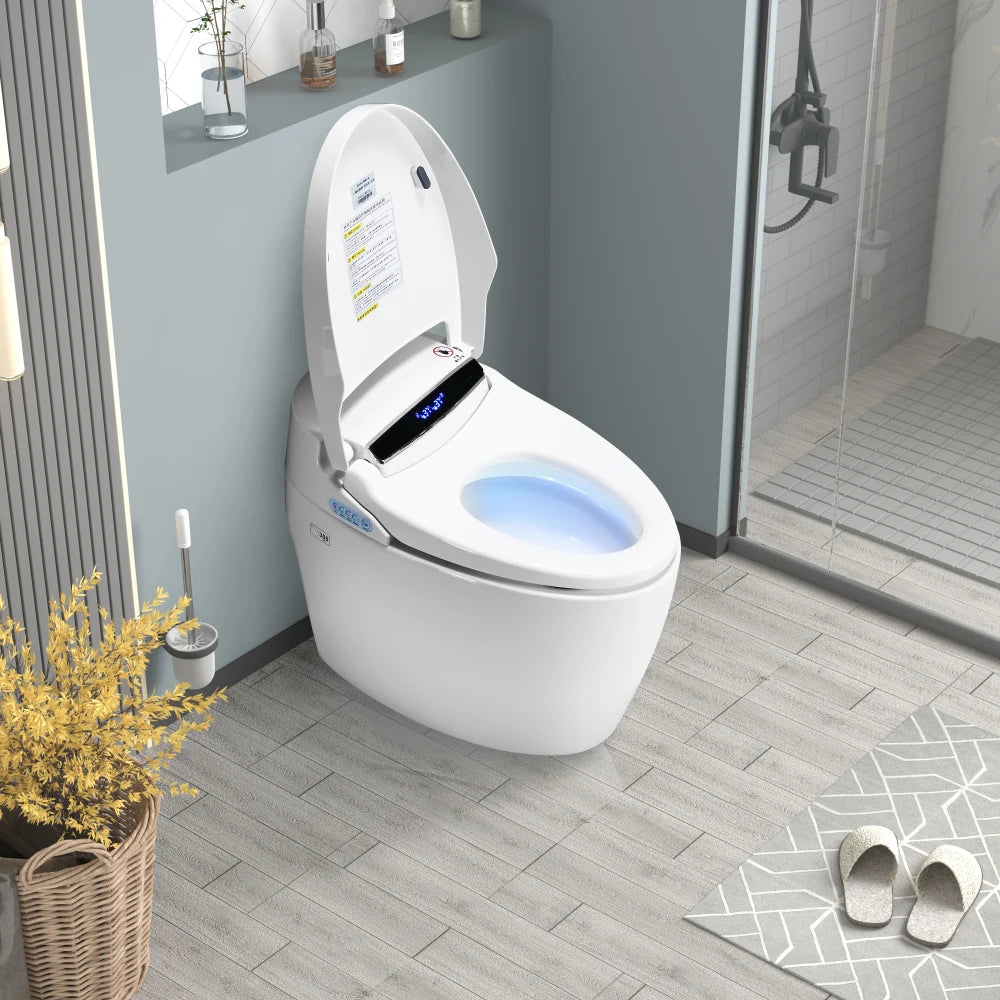 Smart Portable Bidet Toilet With Heated Seat Auto Open Close