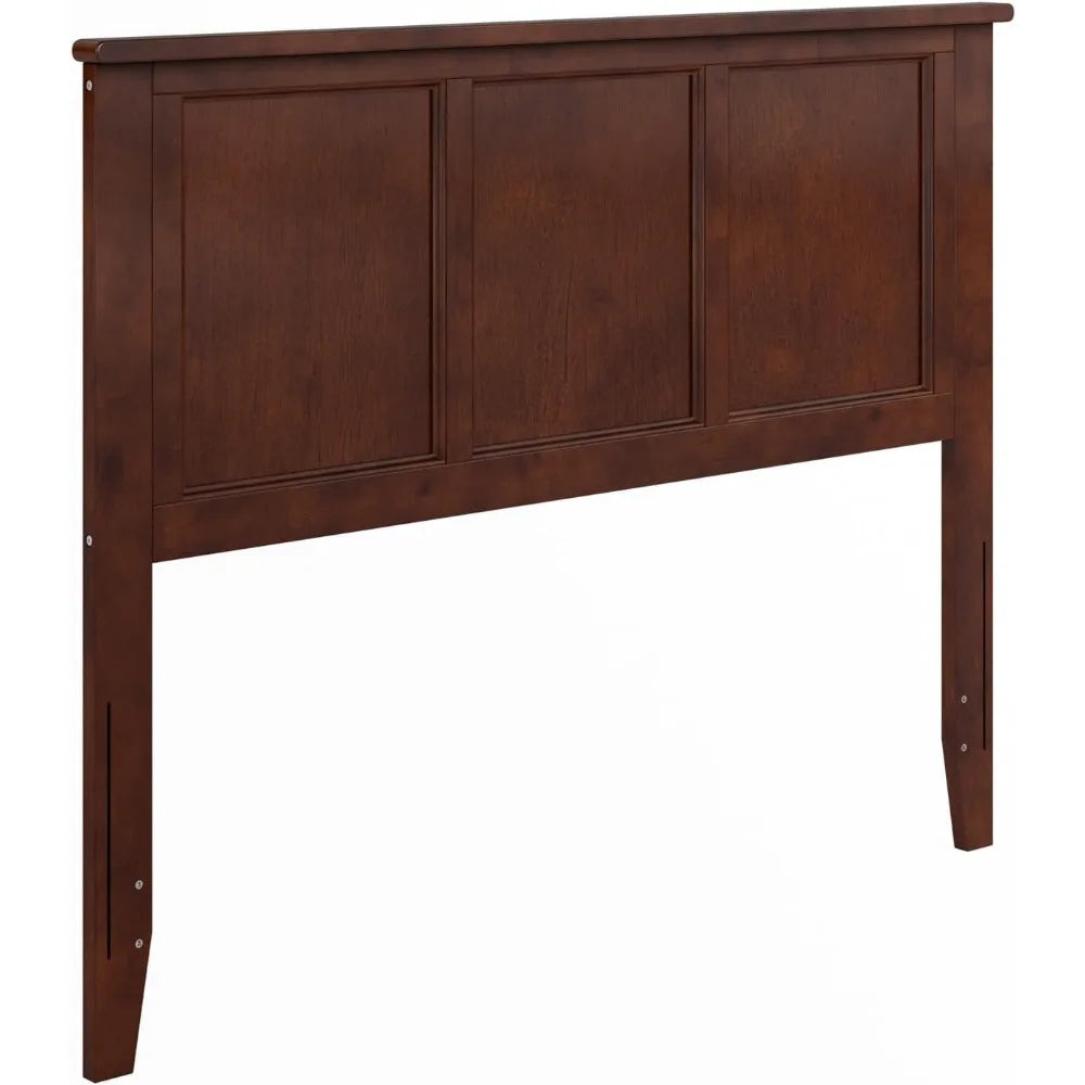 Full Size Headboard with Attachable Charger in Walnut