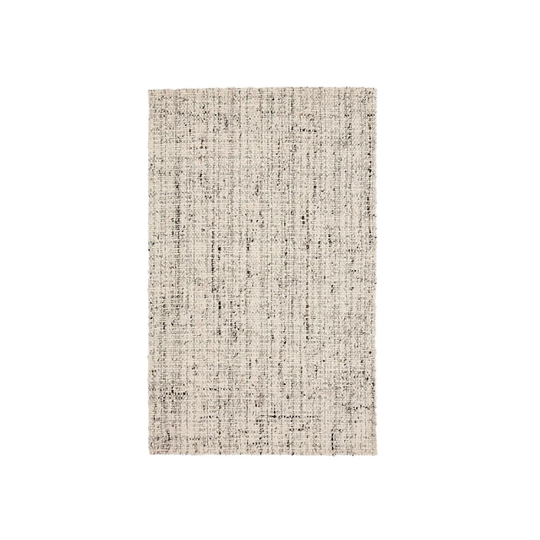 Hand-Woven Natural Wool Area Rug 2' x 3' – Double Carded, Soft & Durable Carpet for Home & Bedroom