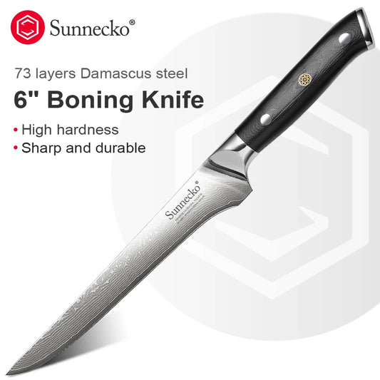Classic VG10 Damascus Steel Boning Fillet Knife for Kitchen