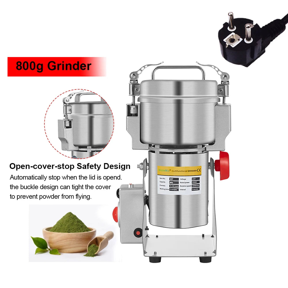BioloMix Electric Grinder for Grains Spices and Coffee