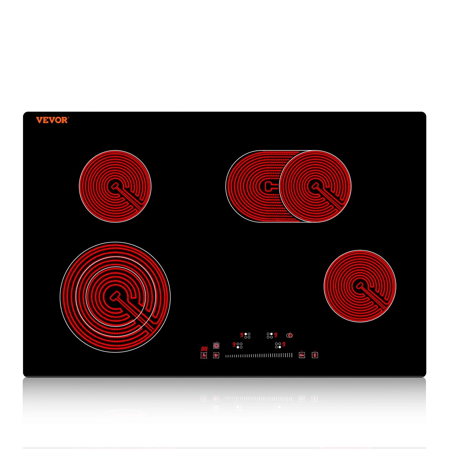 SucceBuy Built In Induction Stove Top 2 4 5 Burners Cooktop