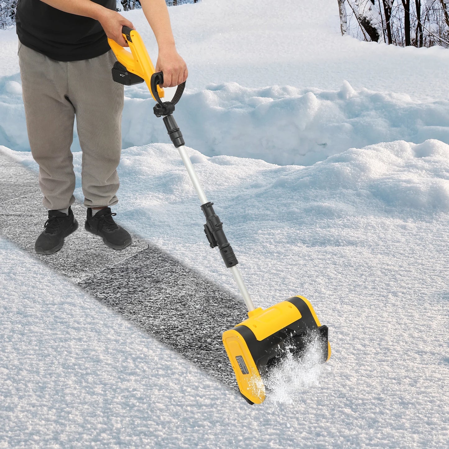 1200W Hand Held Snow Sweeper Shovel Blower Cordless