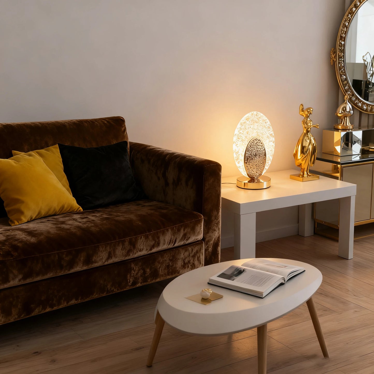 Exquisite Desk Lamp, High-end Night Light For The Bedside In The Bedroom, Mood Light For The Living Room, Simple Touch Dimming