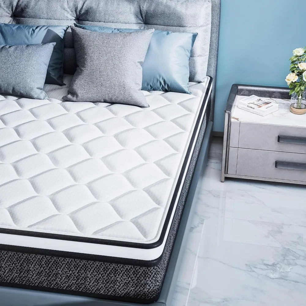 Angduo Hybrid Gel Memory Foam Mattress With Springs