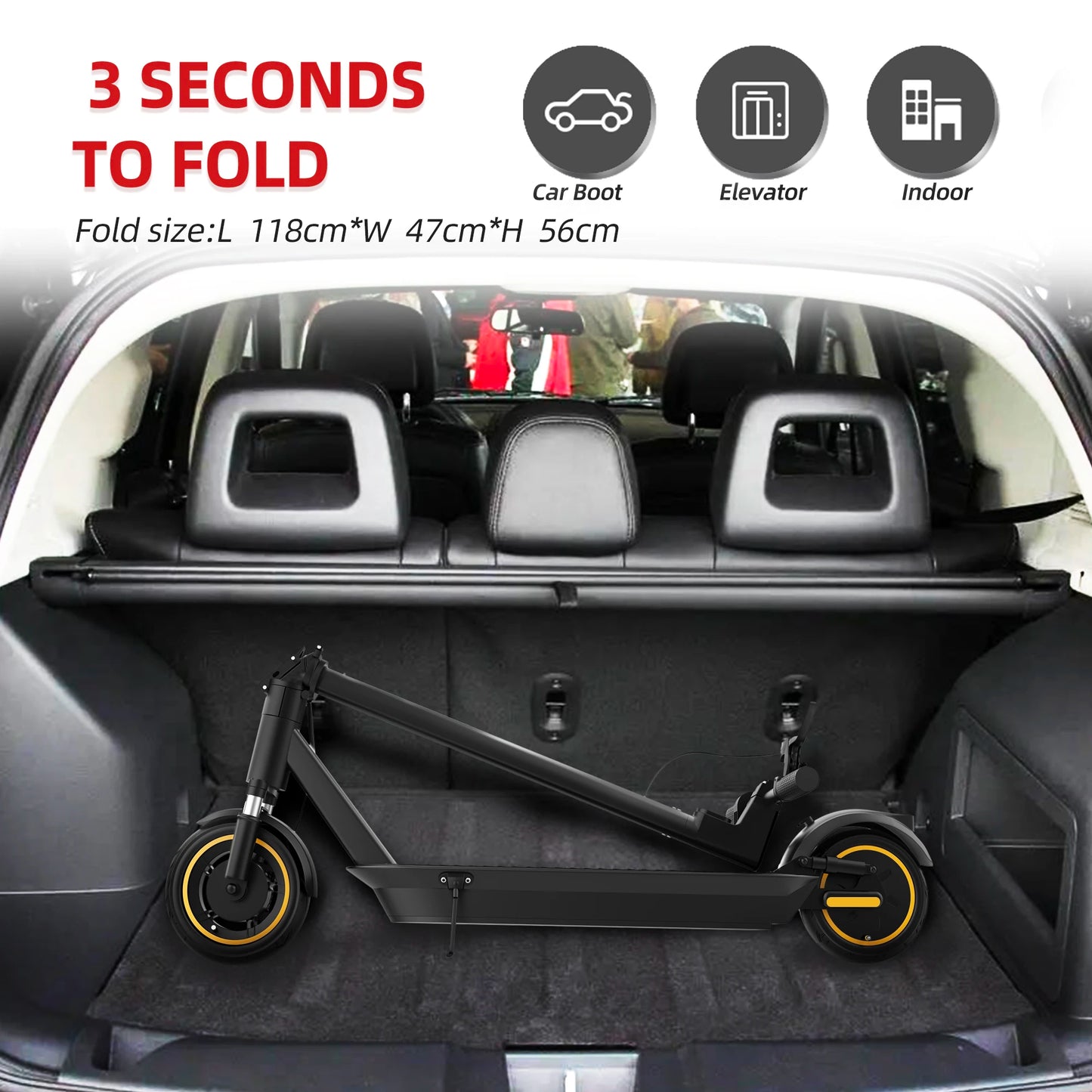 AOVOPRO ESMAX Electric Scooter 500W 35KmH Folding Foldable