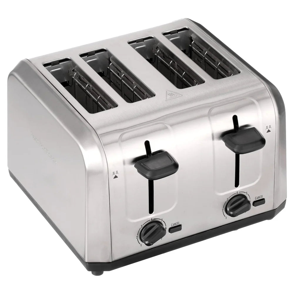 XMSJ Brushed Stainless Toaster With Extra Wide Slots