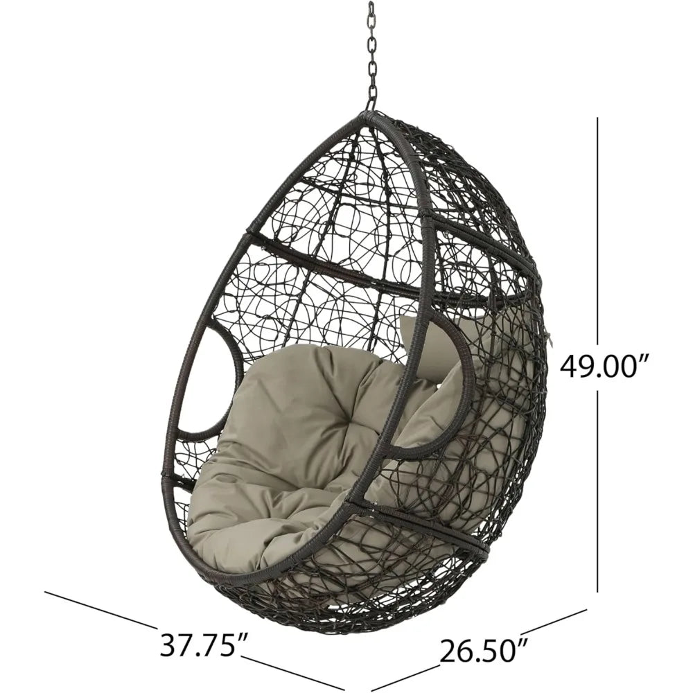 Outdoor Hanging Egg Chair for Relaxing Patio Moments