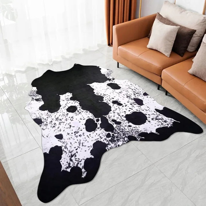 American style Animal Print Rug faux fur cowhide rug Bedroom carpet room carpet for living room rugs house decoration floor mats