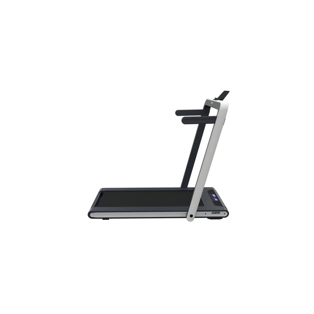 2 in 1 Under Desk Treadmill, 2.5HP Folding Electric Treadmill Walking Jogging Machine for Home Office with Remote Control, White