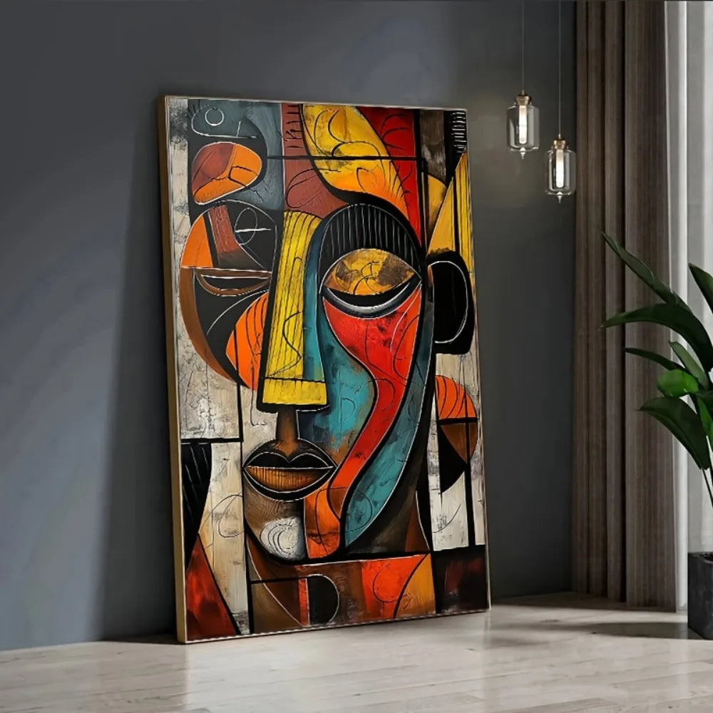 Abstract African Art Canvas Print Frameless Wall Art Modern