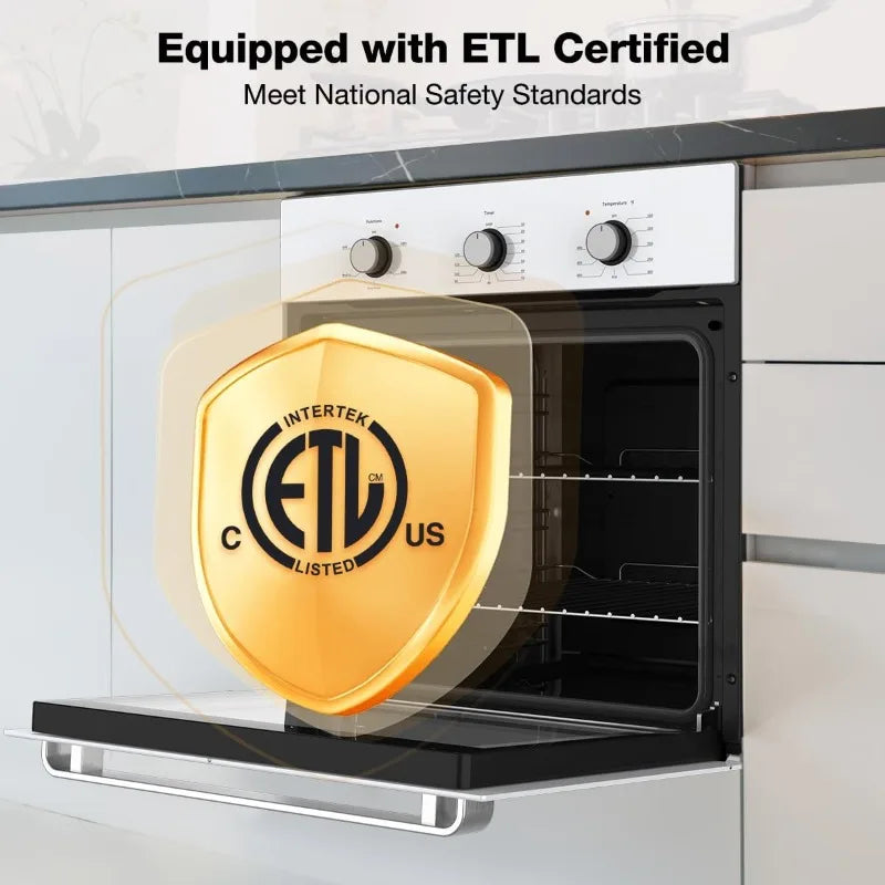 ThermoMate Five Function Electric Wall Oven ETL Certified