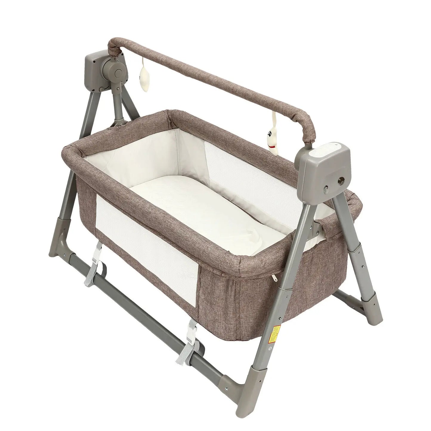 Portable Electric Baby Swing Cradle Bassinet Rocking Crib Infant Bed Cradle