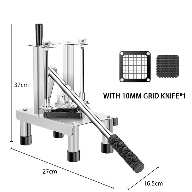 Multifunctional Machine Commercial Vegetable Fruit Chopper Dicer Cutting Machine Stainless Vertical Dicer Steel Potato Cutter