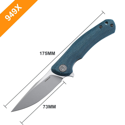 Petrified Fish PF949 Folding Knives Mini K110 Steel Blade Handle Fish Hunting Knife Outdoor Camping Pocket EDC Survival Tools