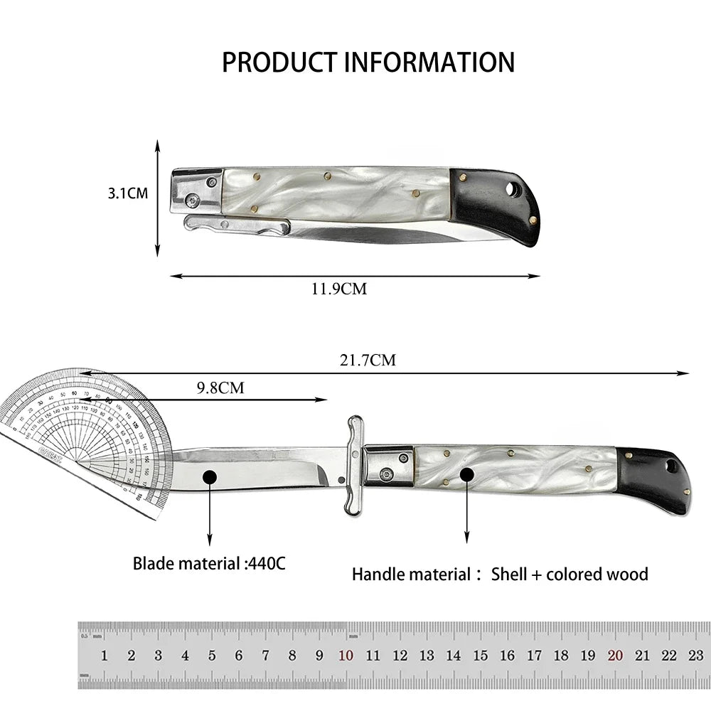 Russian Finka NKVD 440C Steel Blade Utility Survival Camping Hunting Rescue Knife Outdoor Portable Folding Knives EDC Tools
