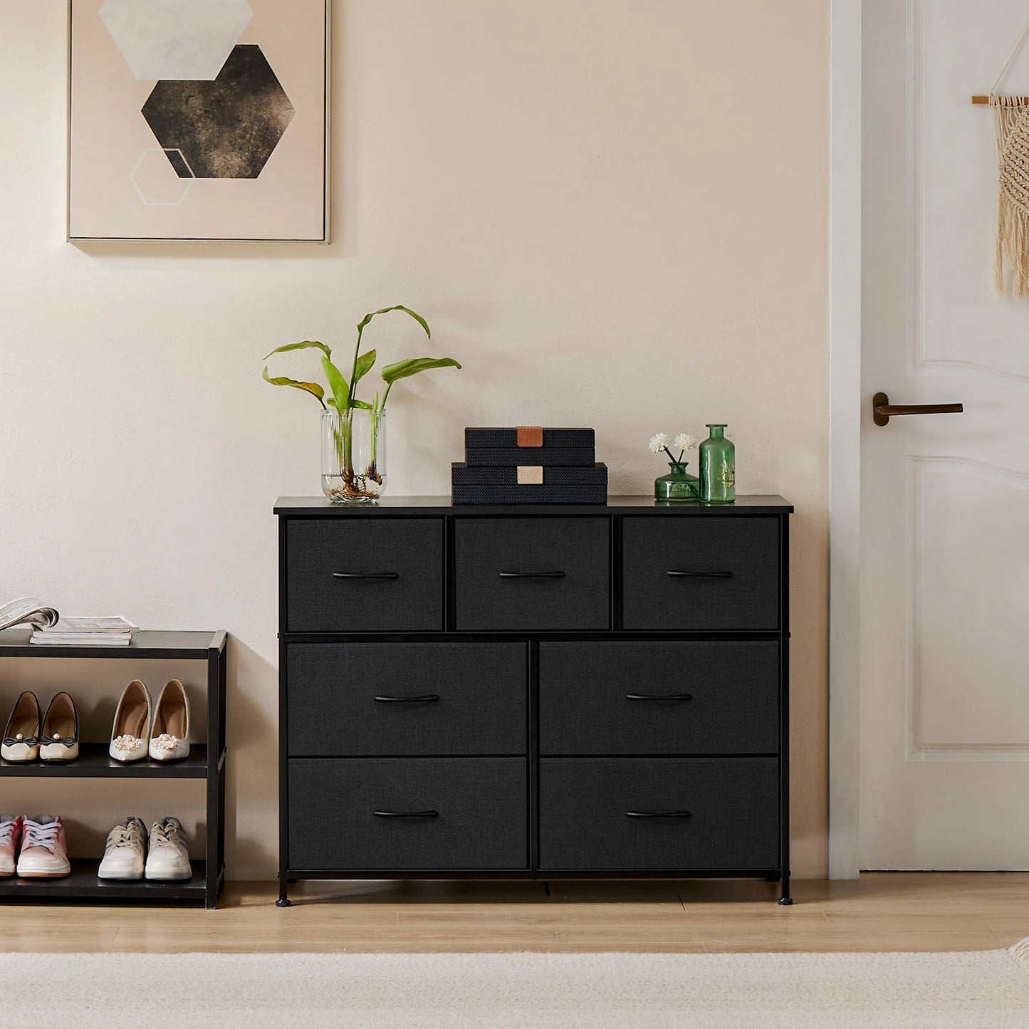 Modern 7 Drawer Fabric Organizer For Bedroom And Living Room