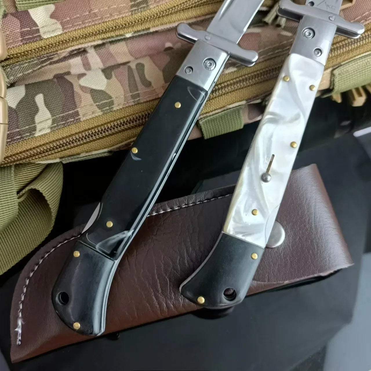 Russian Finka NKVD Outdoor Portable Folding Pocket Knives 440C Blade Utility Survival Camping Hunting Rescue Knife EDC Tools