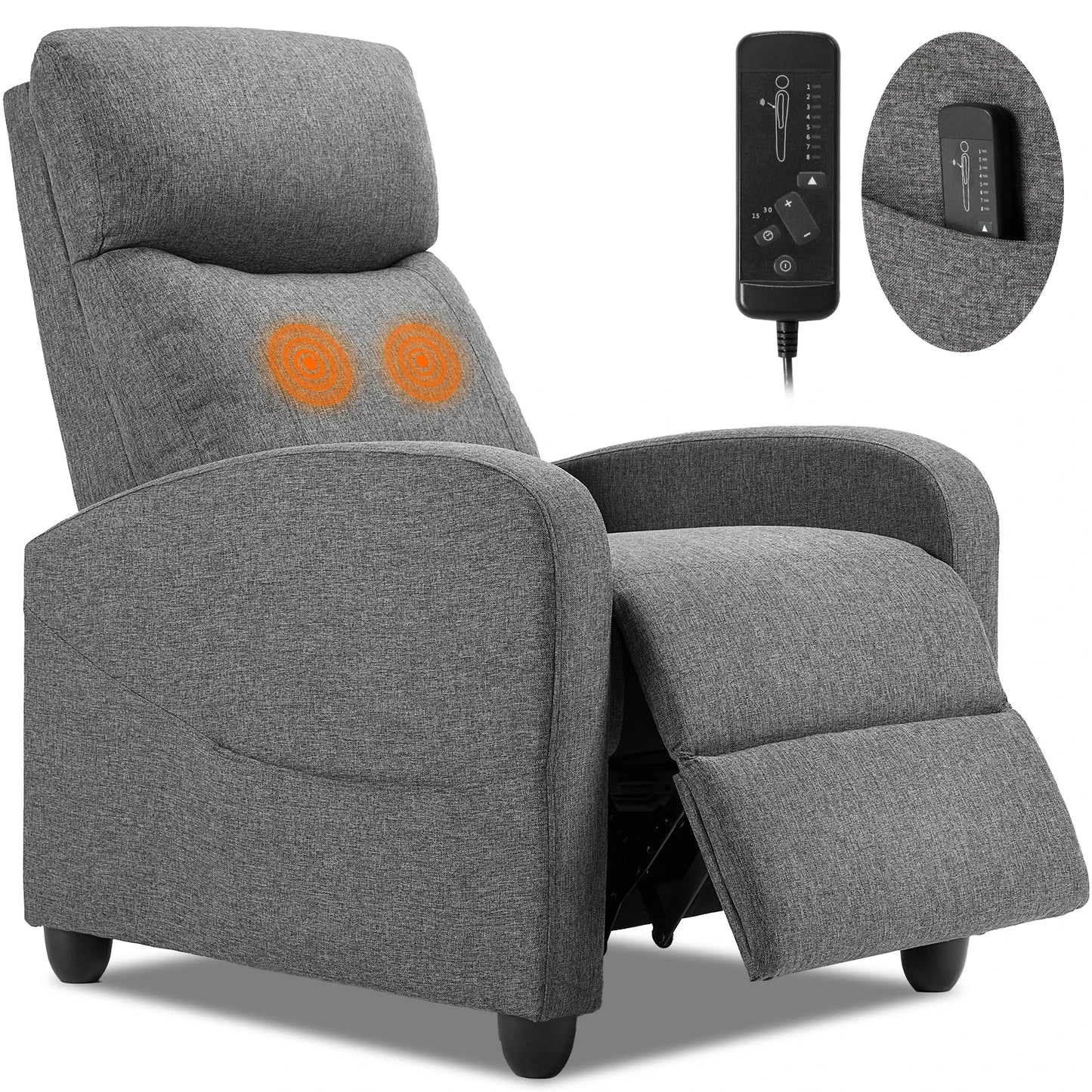 Modern Adjustable Massage Recliner Chair for Living Room Comfort