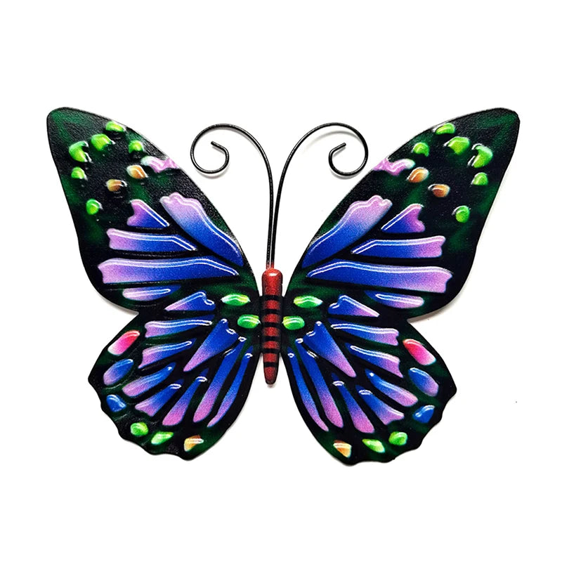 Butterfly Metal Wall Decor Butterflies Art Hanging Ornament for Modern Farmhouse Rustic Home Living Room Indoor Outdoor Decor